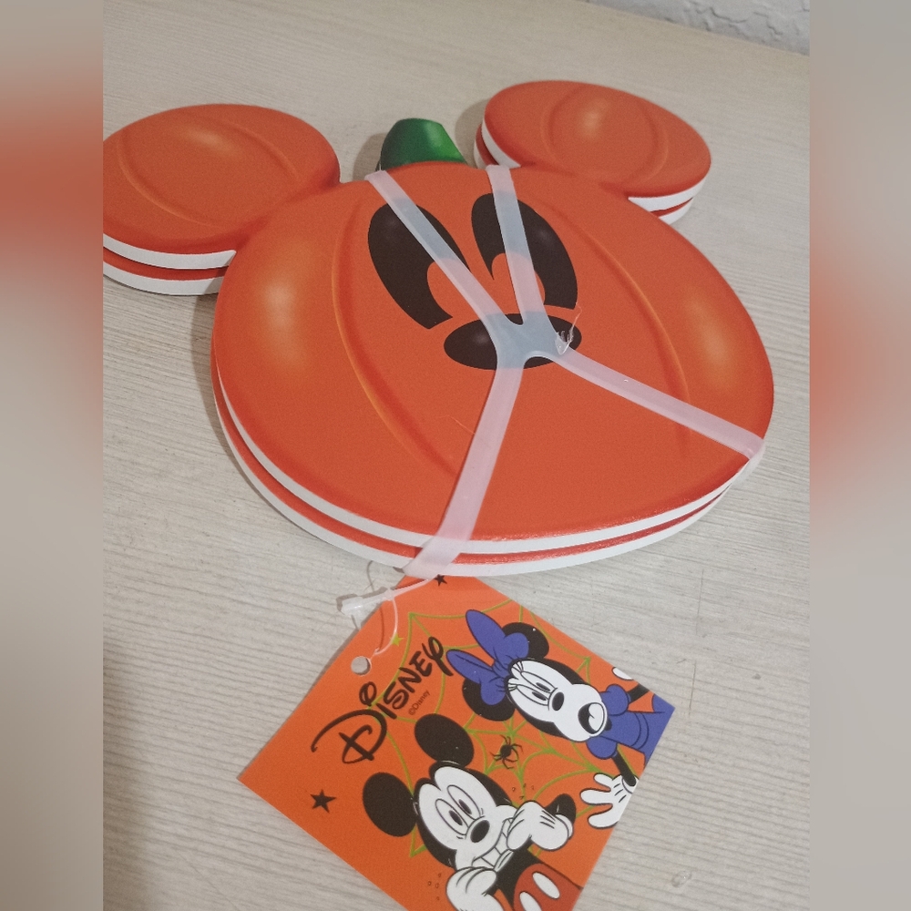 2 Disney Mickey Mouse Halloween Pumpkin Trivets Stovetop Trivet Cooling Plate